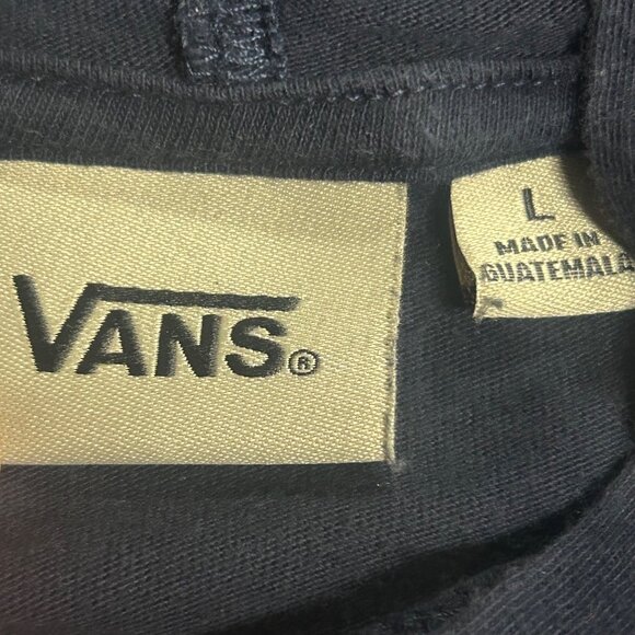 Vans Greetings From Your Off the Wall Brand Navy Lightweight Hoodie Size L GUC - Picture 7 of 10